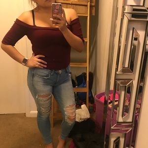 Off the shoulder top